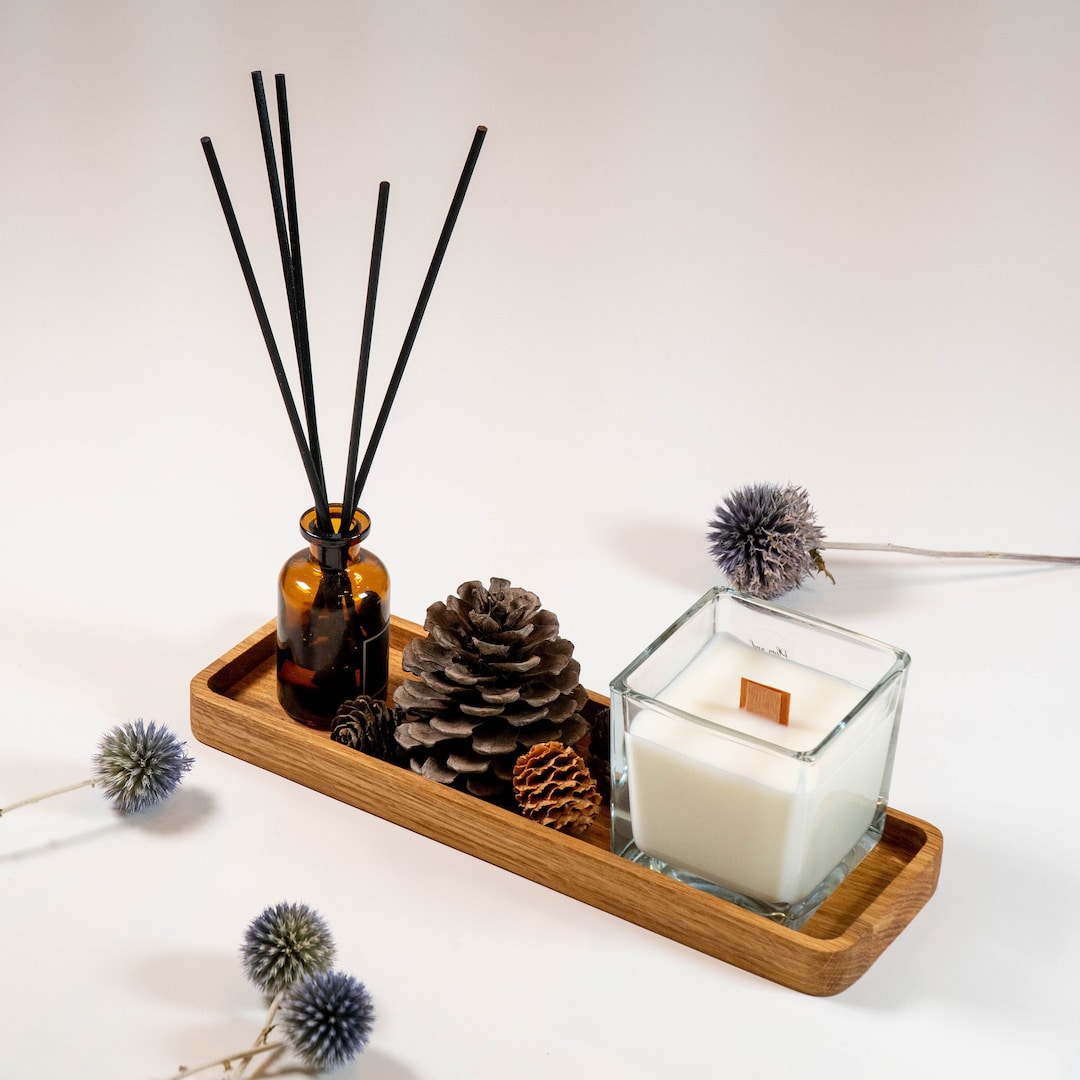 Buy Handmade Oak Wood Tray, 9 X 28 Cm. Wooden Desk Tray for Jewelry