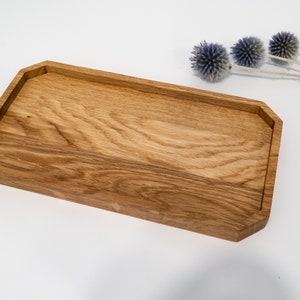 Wooden Pen Shelf - Pen Organizer for Home Office, Sustainable Gift, Solid Wood Oak jewelry Tray, Watch Tray, Valet Tray,