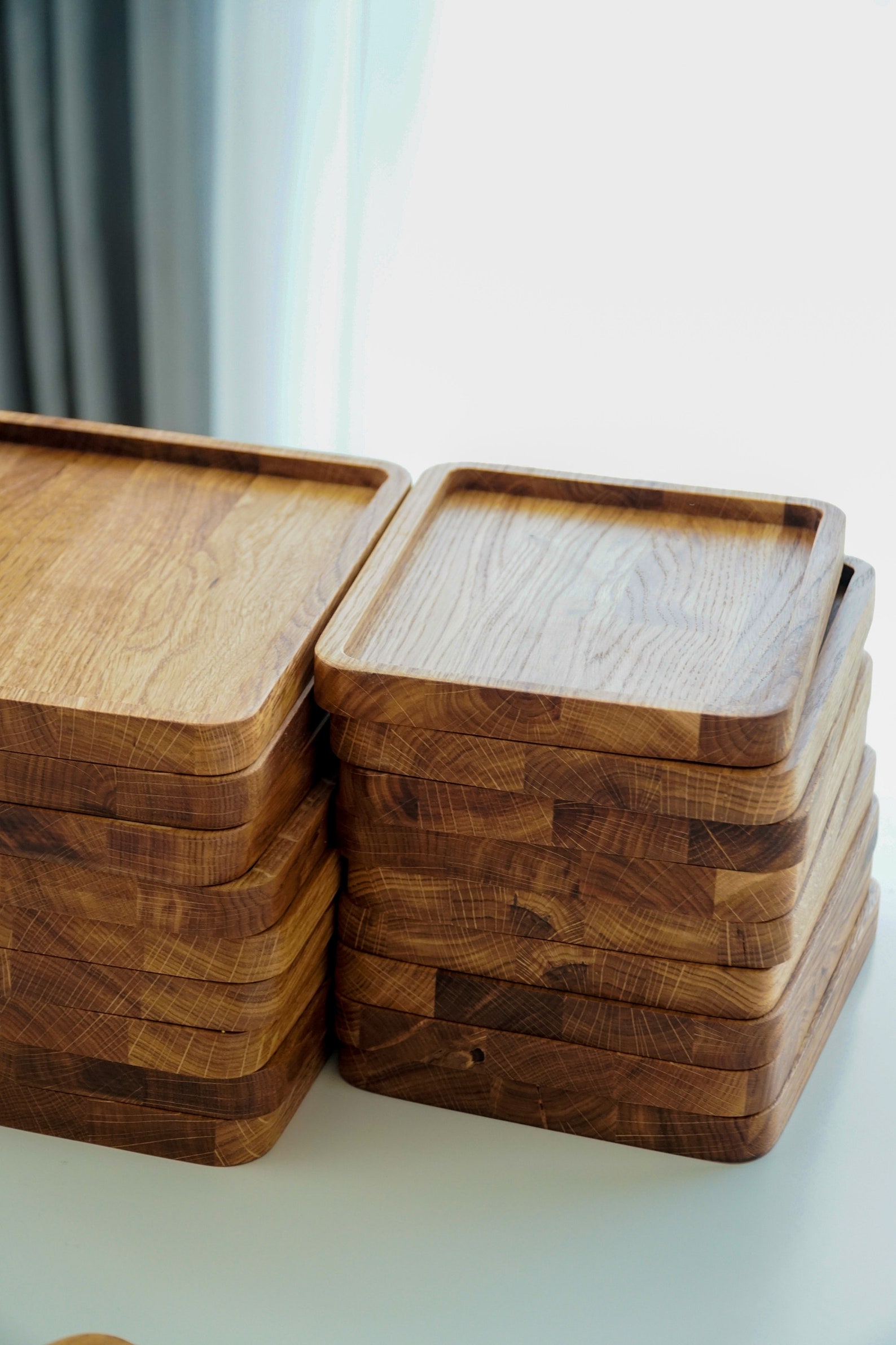Oak Wood Tray 18 X 22cm Wooden Desk Tray for Jewelry Keys Etsy