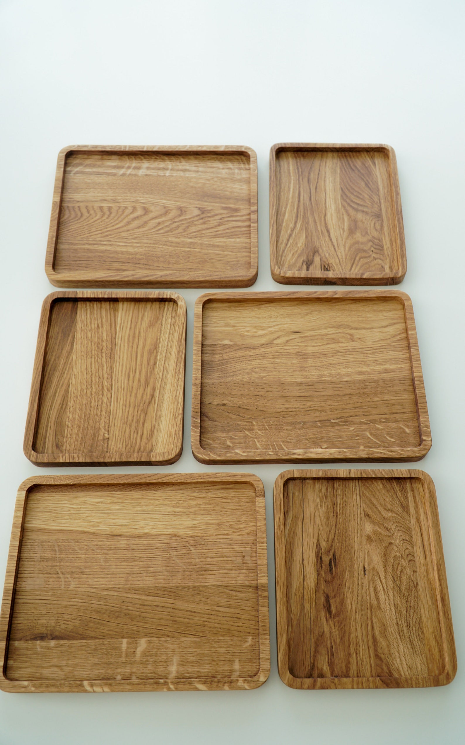 Oak Wood Tray 18 X 22cm Wooden Desk Tray for Jewelry Keys Etsy