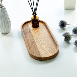 Big Oval wooden Tray Decoration natural Decor Housewarming Gift Home Products Colorful Organizer image 5
