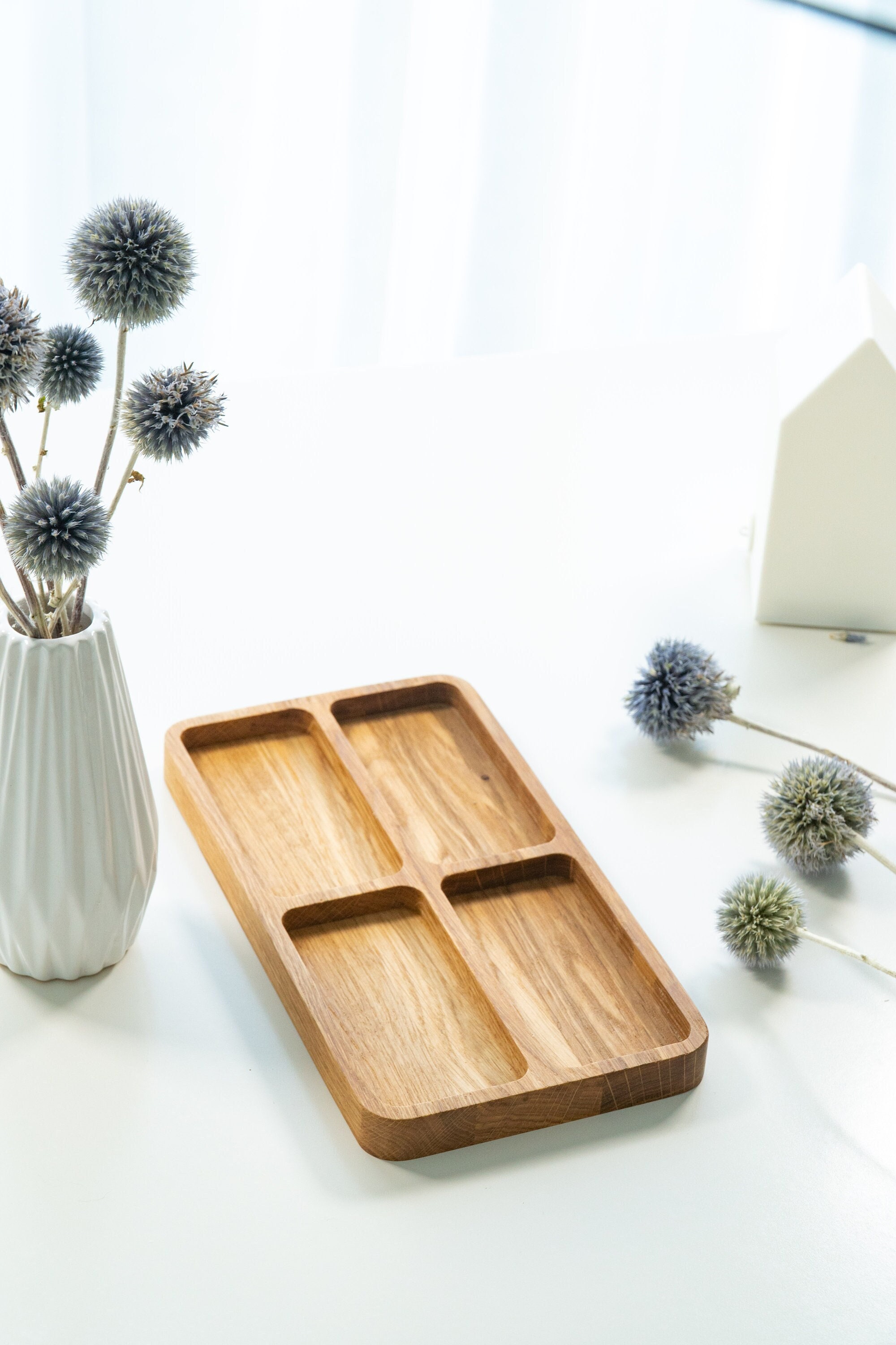 Buy Catch All Tray Wooden Desk Tray for Jewelry, Keys, Watch, Glasses