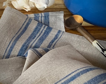 Toalla de té provincal stripe linen