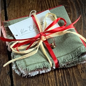 Holiday Linen Cocktail Servetten (set van zes)