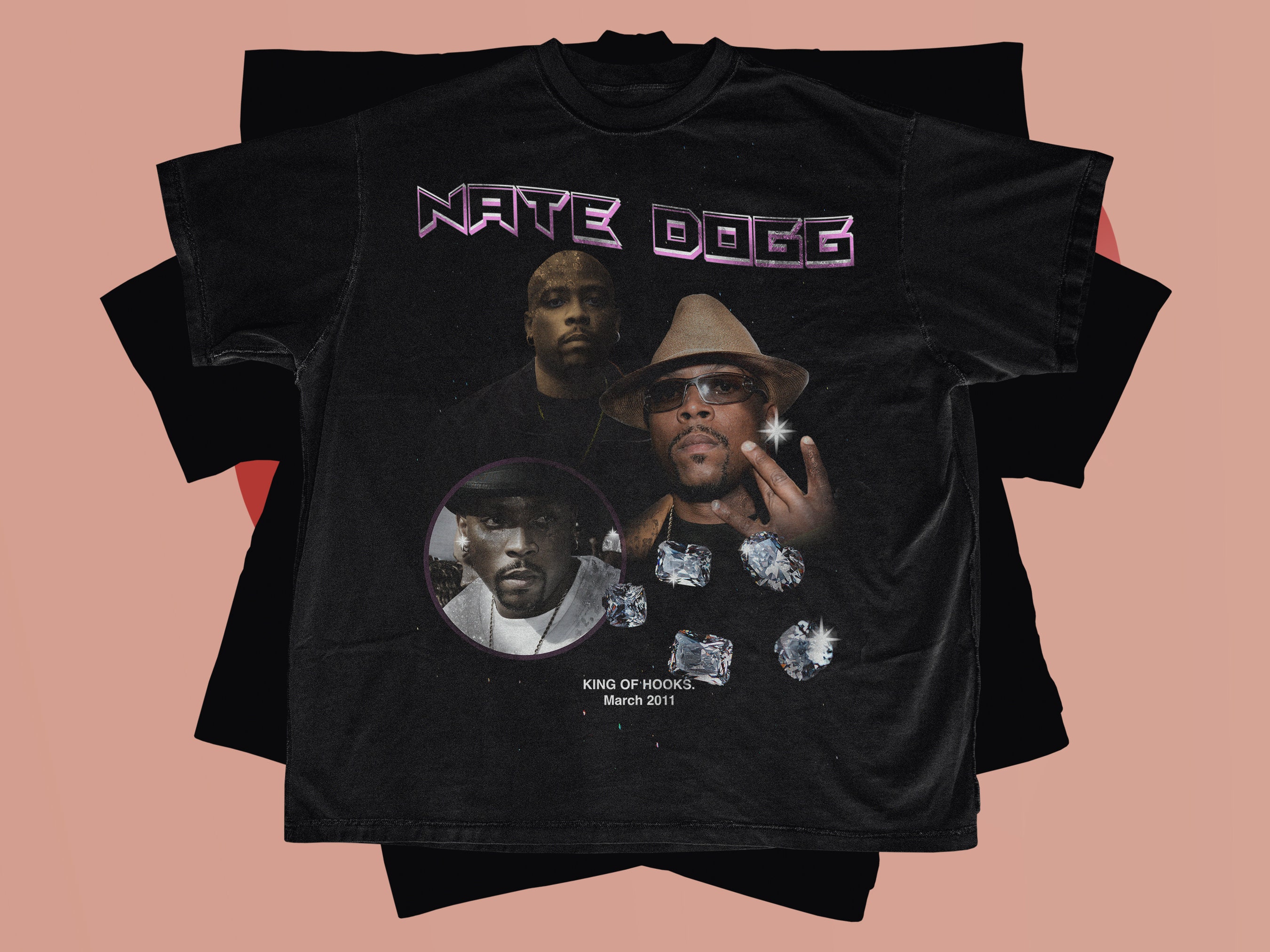 Nate Dogg Vintage T Shirt Nathaniel Dwayne King of Hooks Westcoast 