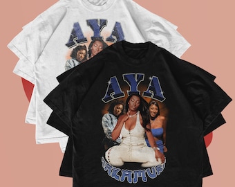 Aya Nakamura Vintage Wash T-Shirt, French-Malian Pop Music