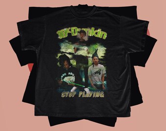 ★人気★【WOOALONG】★NEVER DONT STOP burning T-shir.t★ SEWERSLVT T SHIRT Latest Album ,we Had Good Times Together