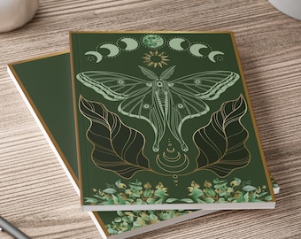 Lunar Moth Journal: A5 Celestial Botanical Notebook