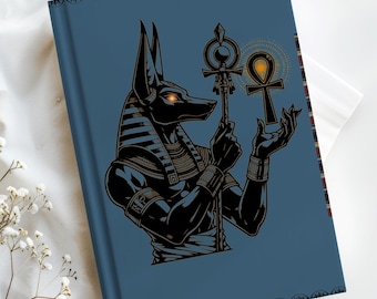 Anubis Hardcover Journal: Egyptian Mythology Notebook, Gift for Writers
