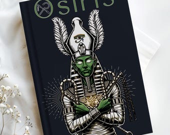 Osiris Ancient Egyptian Journal | Mythology Hardcover Notebook with Symbolic God Illustration | Spiritual Writing Diary