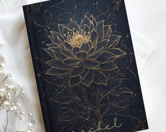 Lotus Flower Hardcover Journal: Divine Energy Meditation Notebook