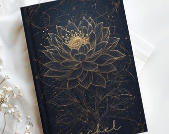 Lotus Flower Hardcover Journal: Divine Energy Meditation Notebook