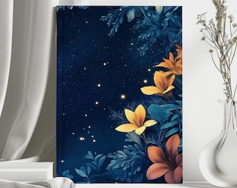 Celestial Botanical Hardcover Journal: Constellation Night Sky Diary