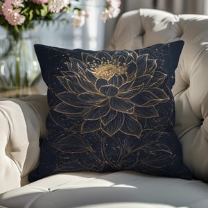 Lotus Flower Pillowcase: Elegant Floral Home Decor