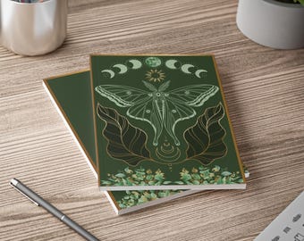 Lunar Moth Journal: A5 Celestial Botanical Notebook