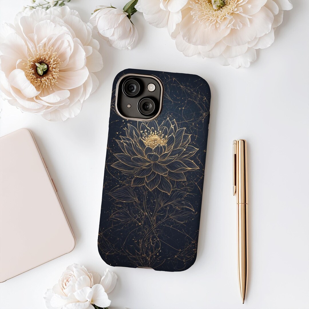 Picture of Lotus Flower Tough Phone Case: Spiritual Energy Design - Etsy