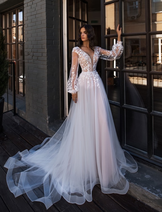 Long Sleeves Wedding Dress 