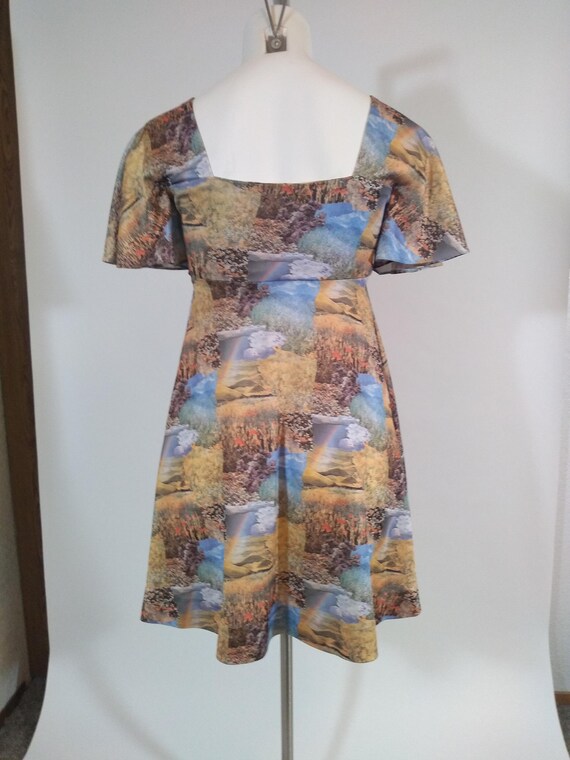 Homemade 1970s Dress with Funky Patchwork Pattern - Gem