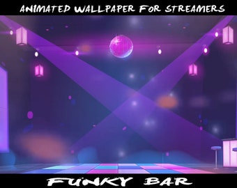 Animated  Background Funky Bar for Streaming