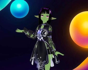 Vroid Vtube Avatar Goblin Girl für Streamen oder VRChat