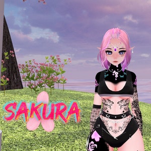 Sakura Elf Girl VRChat Avatar 3.0