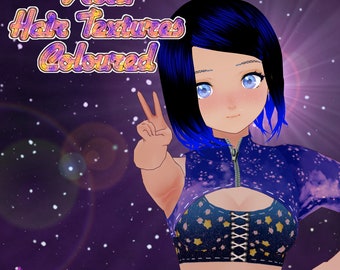 Vroid Hair Texture ( 8 Colours )