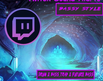 Paquete de alertas de sonido de Twitch con estilo bajo