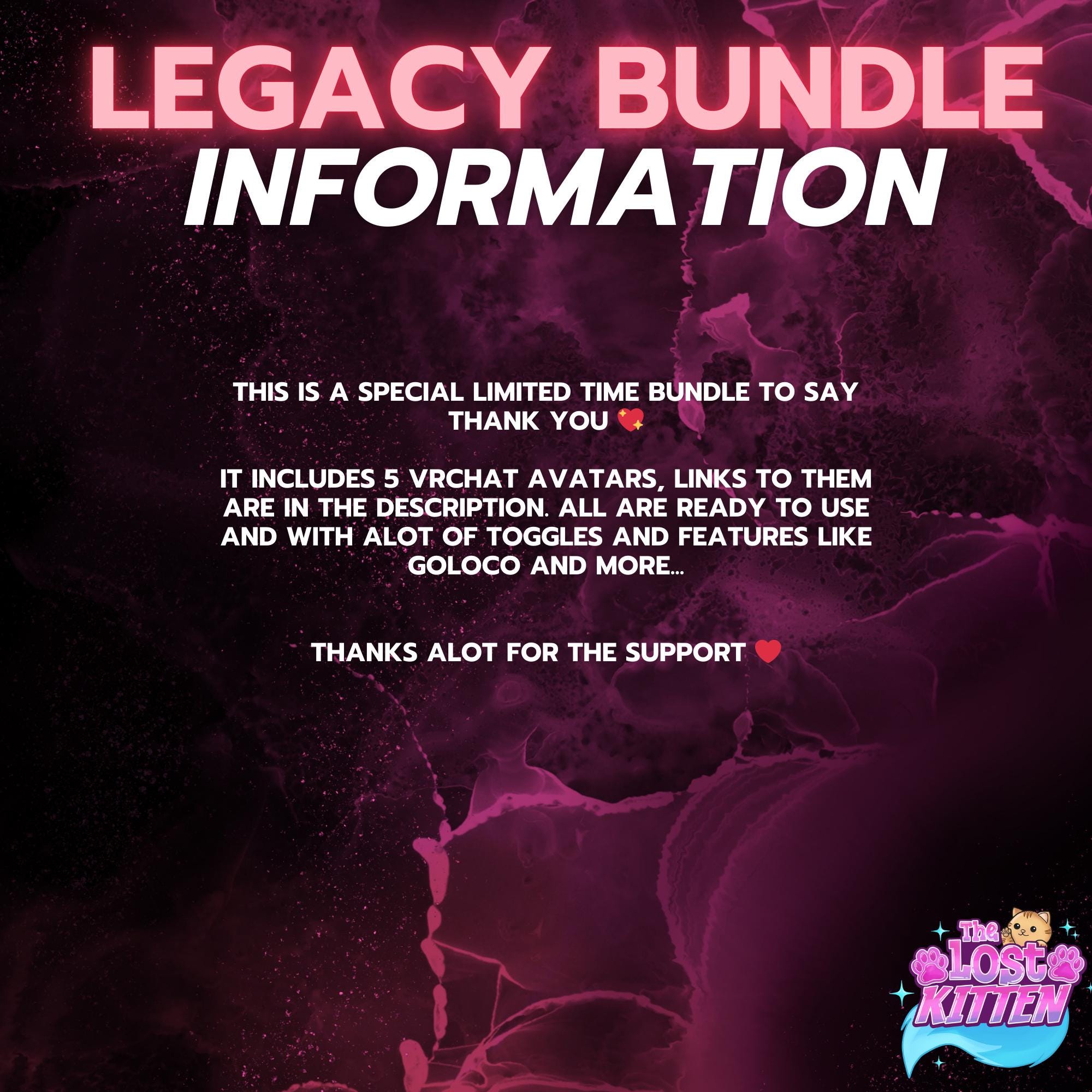 Vrchat Avatar Bundle – 5 Legacy Avatars | FBT | Unity Ready | Limited ...
