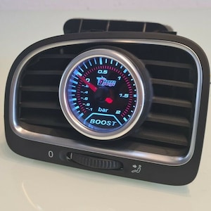 Holder suitable for boost pressure indicator VW Golf 6 boost pressure indicator gauge instrument holder ventilation Golf VI only 3D printed part!!