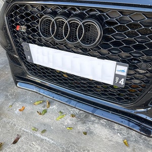 Frankreich Kennzeichenhalter passend für Audi Wabengrill Klemmung