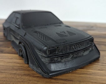 Audi S1 Pikes Peak modèle en plâtre béton modèle 1:18 vitrine de bureau