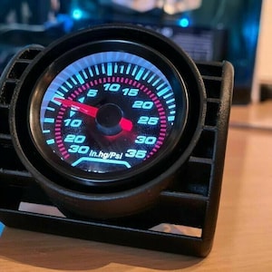 Holder suitable for boost pressure indicator Audi A4 S4 RS4 B5 boost pressure indicator gauge instrument holder ventilation A4 S4 RS4 only 3D printed part!!