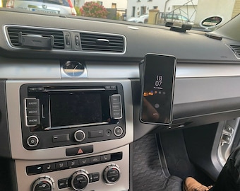 Holder suitable for boost pressure indicator VW AUDI mobile phone smartphone holder magnet pivoting Passat Golf EOS Jetta Polo Tiguan and much more