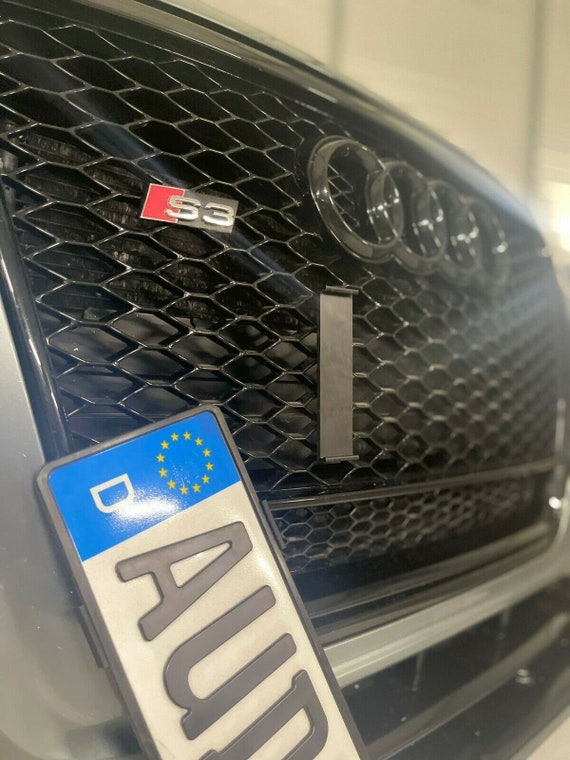 3D Druck Kennzeichenhalter Klemmung rahmenlos für Audi Wabengrill