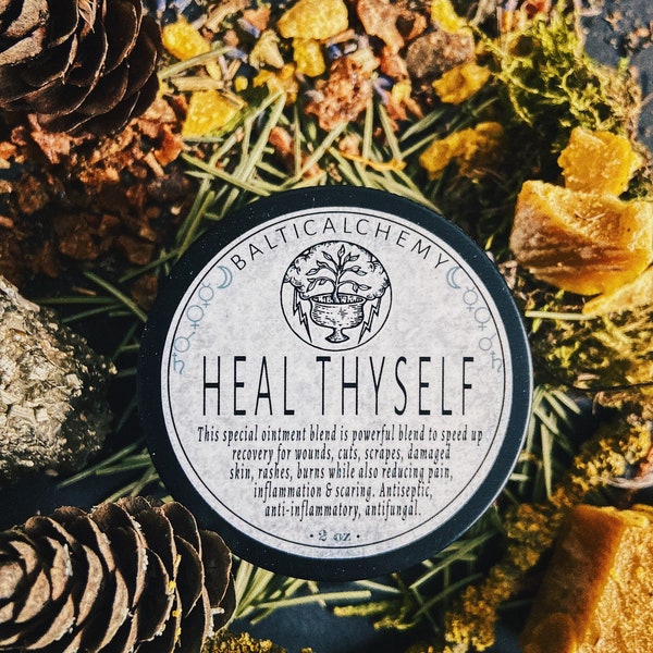 Heal Thyself pommade / baume / pommade / crème (cicatrisation des plaies) 2oz