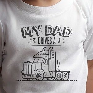 Cute Trucker Toddler Shirt, Unique Gift for Truckers, Semi Truck Tee, Truckin&#39; Baby Shirt, Gift For Truckers, Trucker, Trucker Gifts, Trucke