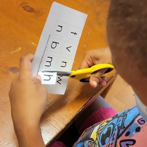 L'alphabet mobile sur papier, ressource linguistique Montessori, apprendre à lire, sons de lettres phoniques, préscolaire et maternelle - téléchargement numérique