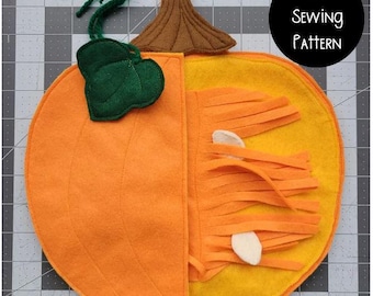 Pumpkin Anatomy Felt Set - Montessori Learning Toy For Fall Homeschool Science