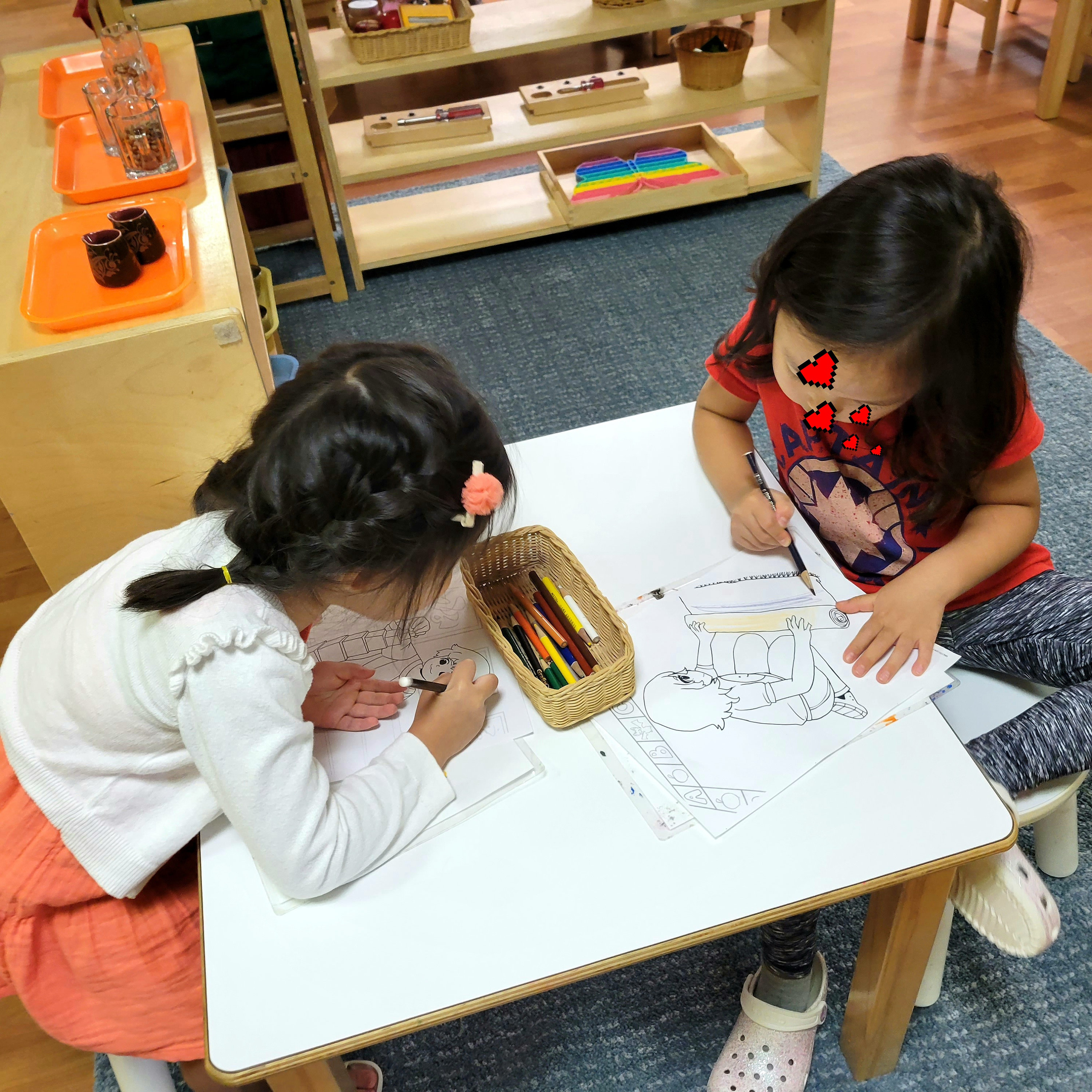 Montessori Coloring Pages, Independent Montessori Art Activities