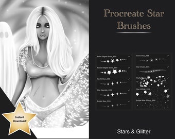 Procreate Brushes Stars & Glitter Stamps