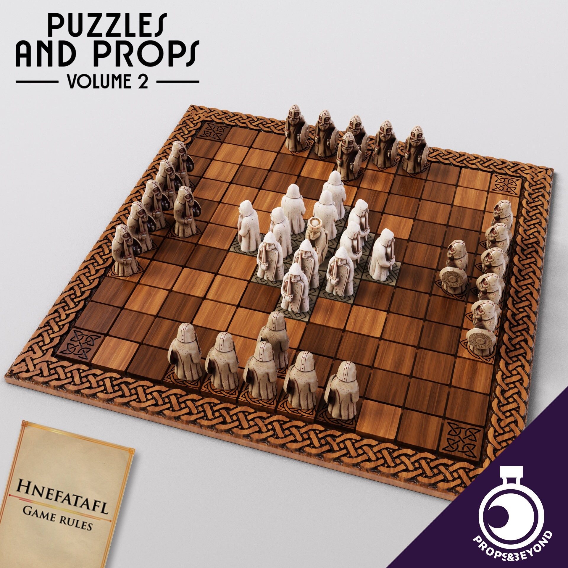 Hnefatafl Game 3D Printed Prop Etsy UK