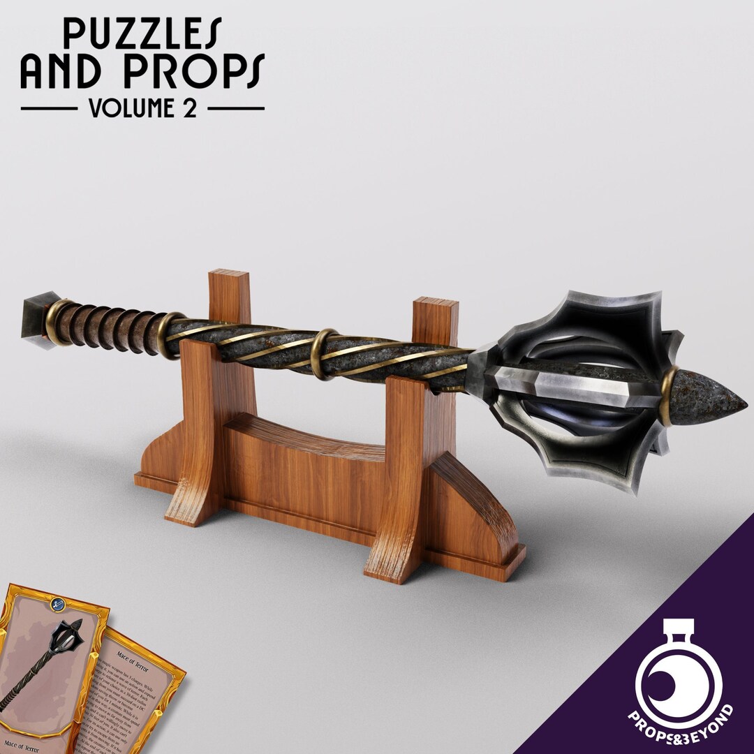 Miniature Armory Mace of Terror 3D Printed Prop Etsy