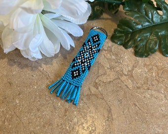 Intricate Beaded Keychain- handmade - gift