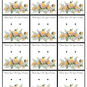 5 Sheets of Different Printable Earring Display Cards / Diy Earring ...