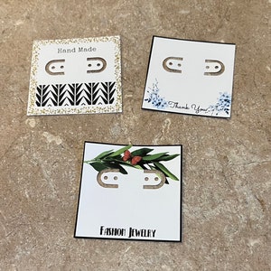 SAMPLE PACK Bijoux / Cartes de boucles d’oreilles Affiche 12 pièces terminées