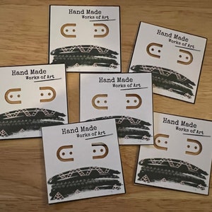 12 pc joyería / tarjetas de pendientes pantallas hechas a pedido