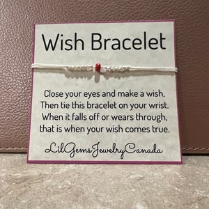 Wish / friendship Bracelets Adjustable