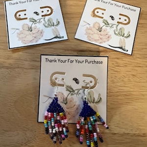 Joyas / Pendientes Tarjetas Muestra 12 piezas hechas a pedido