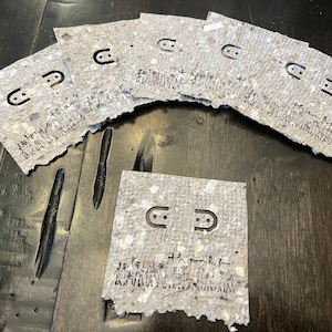 12 pack Earring Cards made From Handmade Paper