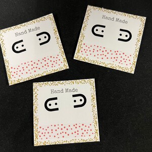 Joyas / Tarjetas de pendientes muestra 12 piezas hechas a pedido